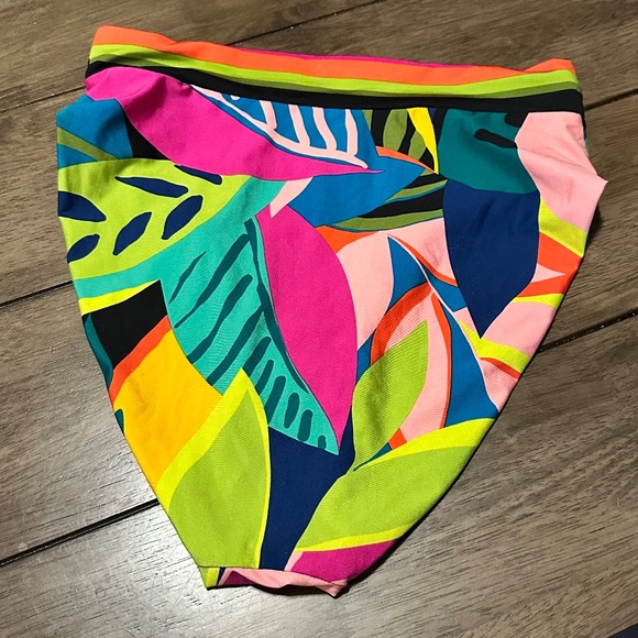 Trina Turk Rainforest Reversible Hi-Waist Bottom in Multi - Picture 7 of 9